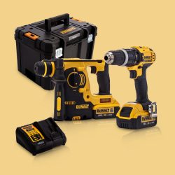 Toptopdeal-Dewalt DCK206M2T 18V Twin Kit With 2 X 4 Ah Batteries & Charger In Tstak Kitbox