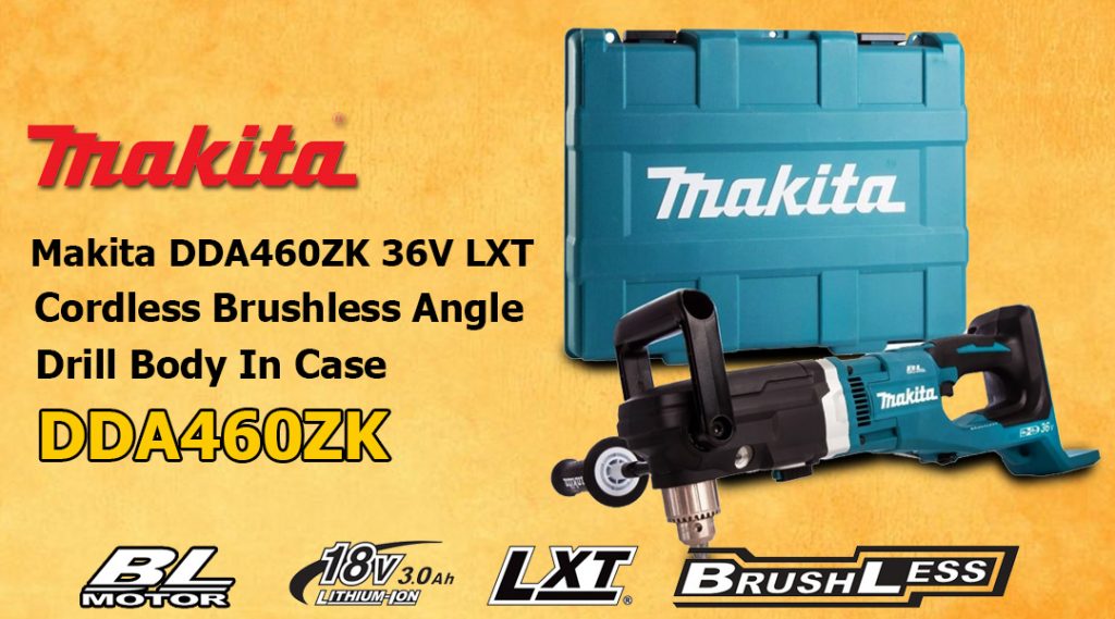Toptopdeal Makita DDA460ZK 36V LXT Cordless Brushless Angle Drill