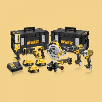 Toptopdeal-Dewalt DCK623P3 18V Brushless 6 Piece Kit 3 X 5 Ah Batteries With Charger & 2 X Kit Boxes