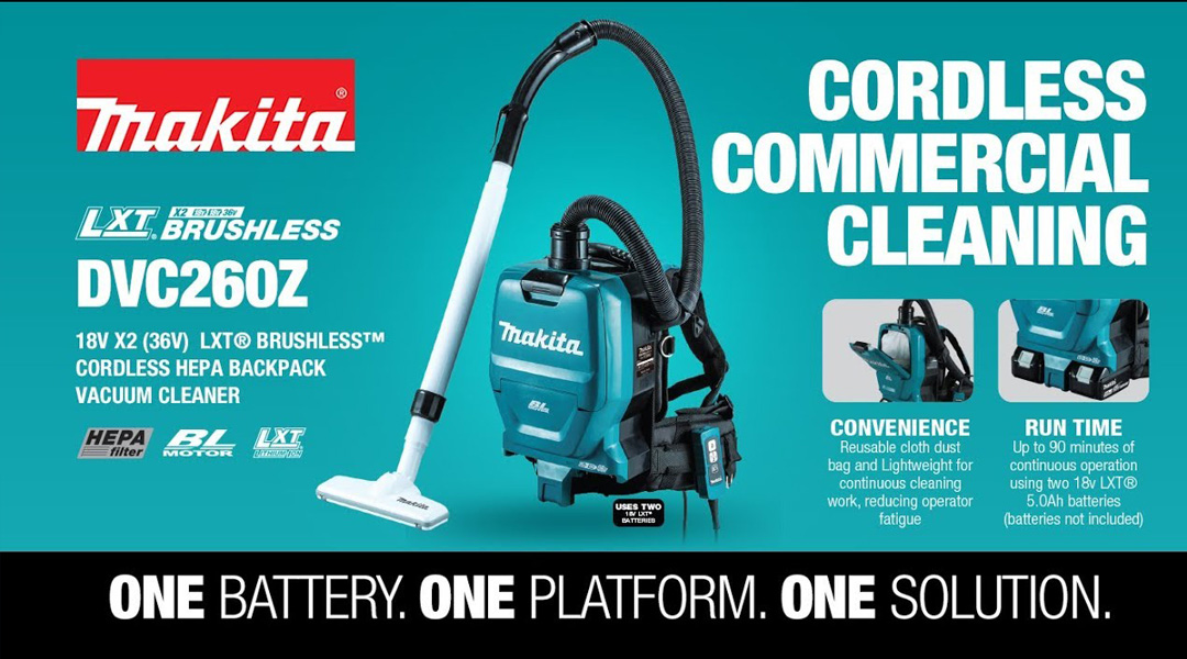 Toptopdeal Makita DVC261ZX11 Backpack Vacuum Cleaner-3