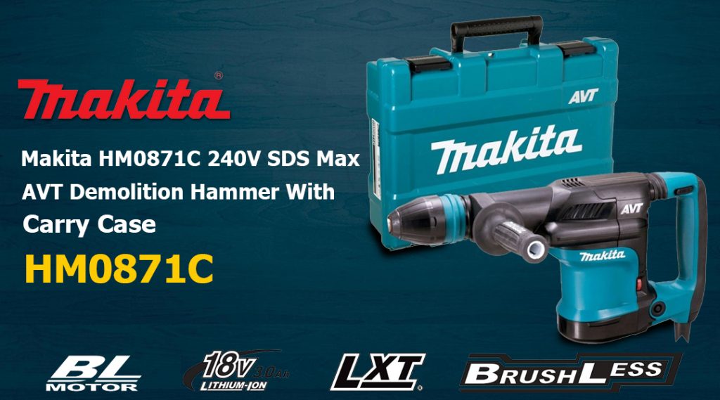 Toptopdeal Makita  HM0871C110v Sds Max Avt  Demolition Hammer