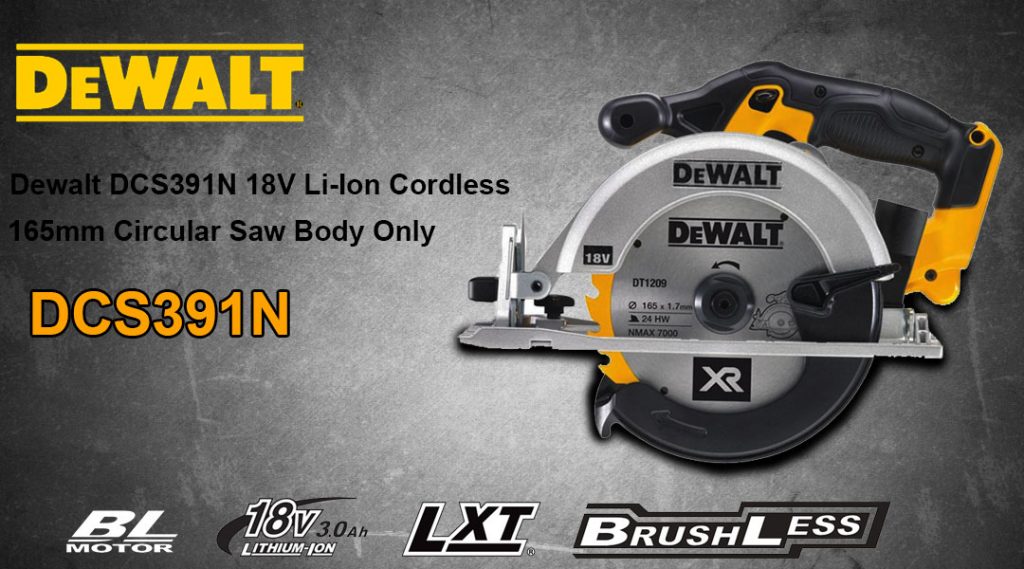Toptopdeal Dewalt DCS391N 18V Li-Ion Cordless 165mm Circular Saw