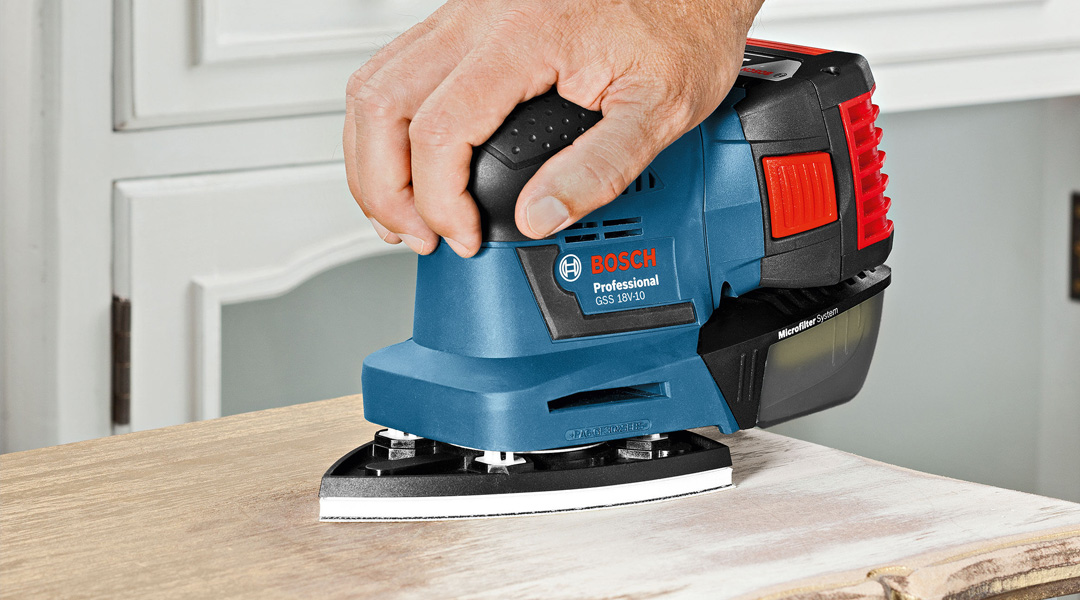 Toptopdeal Bosch GSS 18V-10 18V Cordless Multi Palm Sander