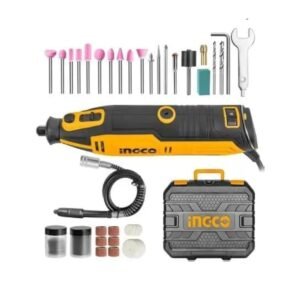 ARNA INGCO 130W Mini Die Grinder Rotary Tool Kit with 52 Accessories, Variable Speed for Drilling, Engraving, Polishing & DIY Use