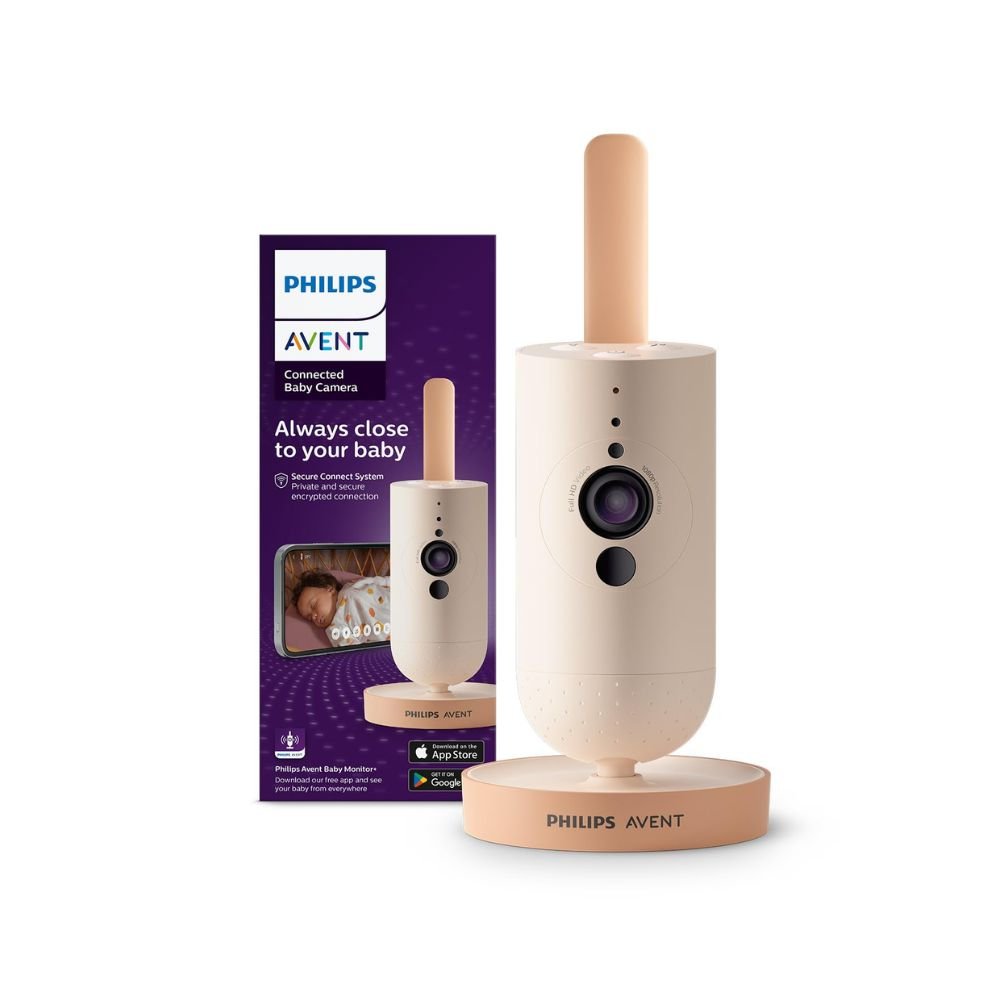 Philips AVENT Baby Monitoring Camera with HD Video, Night Vision, Two-Way Talk, Secure Connection & Smart App Control