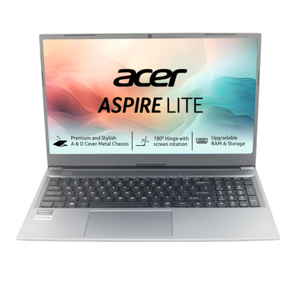 Acer Aspire Lite AL15-41 Laptop with AMD Ryzen Processor, 15.6" Full HD Display, Windows 11 & Sleek Design