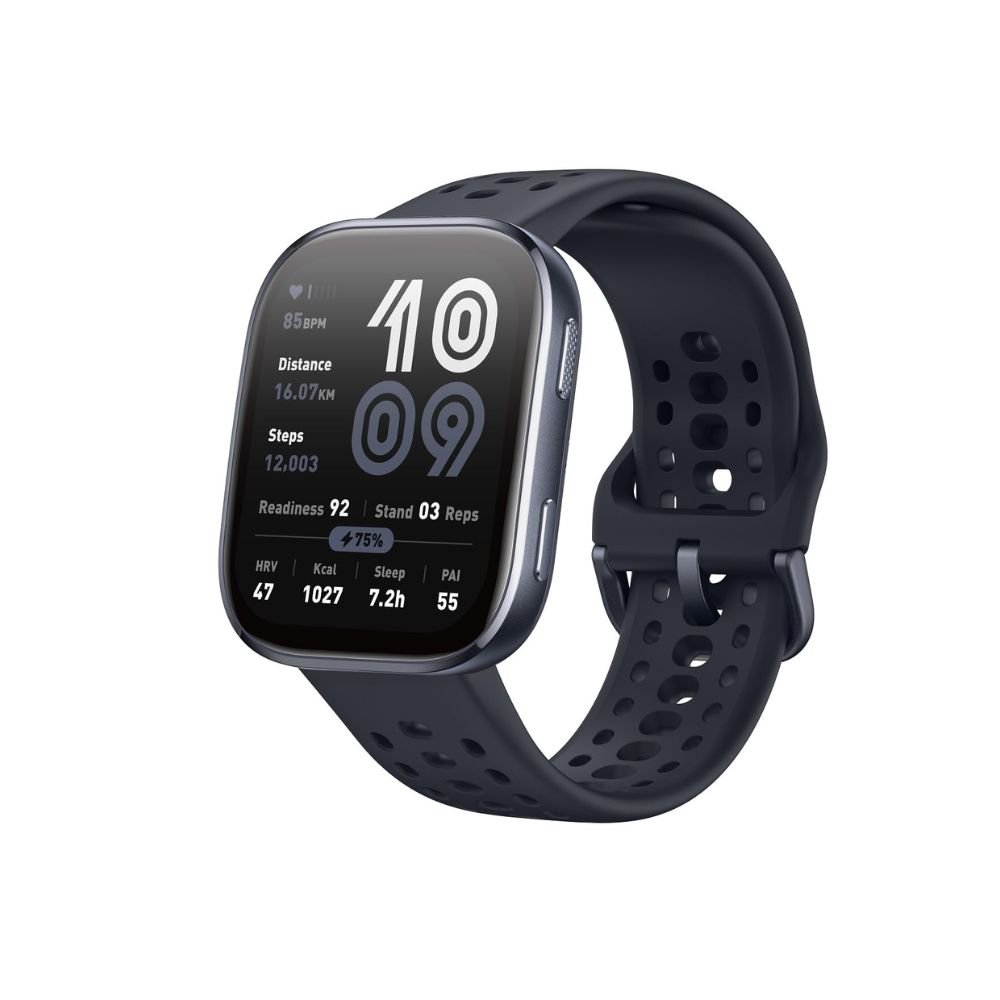 DM Amazfit Bip 6 Smart Watch 46mm with 1.97" AMOLED Display, GPS & Free Maps, 14-Day Battery, Bluetooth Call & Text, AI Assistant, 140+ Sports Modes, 5 ATM Water Resistant – Black