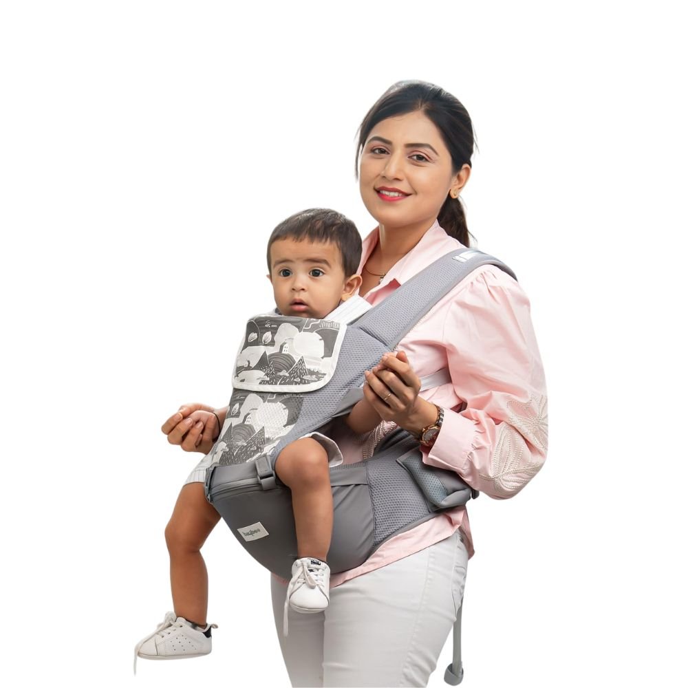 Baybee Kangaroo Baby Carrier with Lumbar Support Adjustable Multi-Position Infant Carrier with Utility Pocket Breathable Fabric Ergonomic Baby Carrying Bag