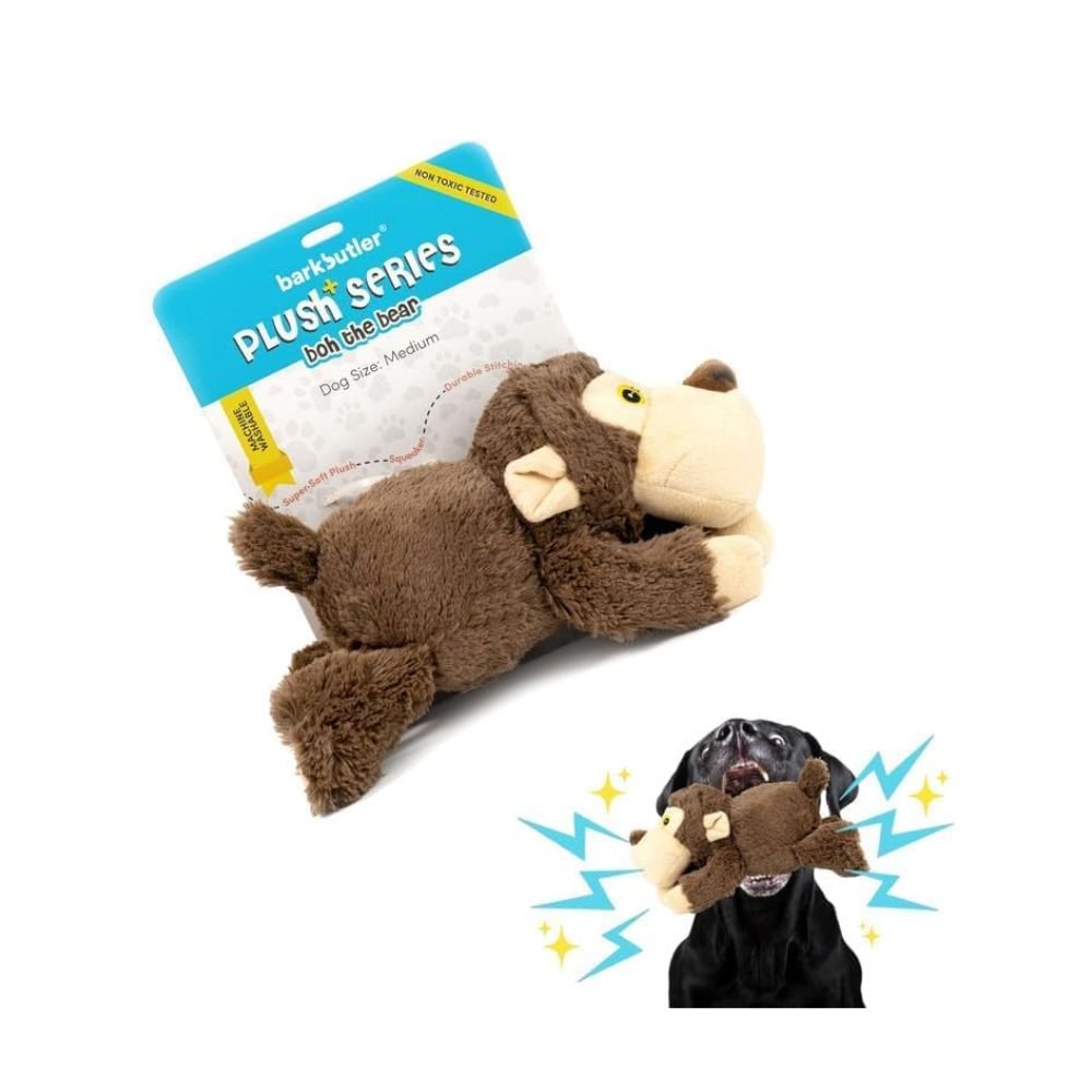 BarkButler Plush Dog Toy – Soft, Squeaky & Durable Companion for Playful Dogs