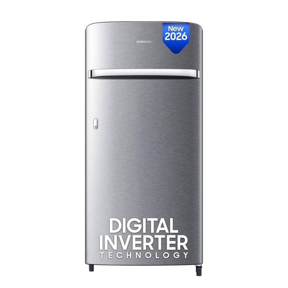 Samsung  Direct Cool Single Door Refrigerator with Digital Inverter Compressor, Stabilizer Free Operation & Toughened Glass Shelves | RR21H2G24S8/HL