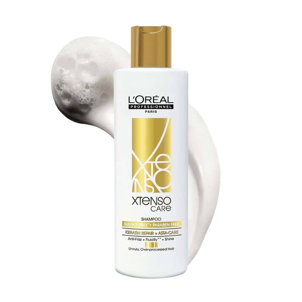 L'Oréal Professionnel Xtenso Care Sulfate-Free Shampoo for Straightened & Smoothened Hair | Gentle Repair & Shine