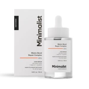 Minimalist Maleic Bond Repair Complex 5% Hair Serum with Squalane for Damaged Hair – Strengthening & Repair Treatment