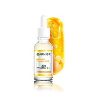 Garnier Bright Complete Vitamin C Face Serum with Niacinamide & Salicylic Acid for Dark Spots & Glowing Skin