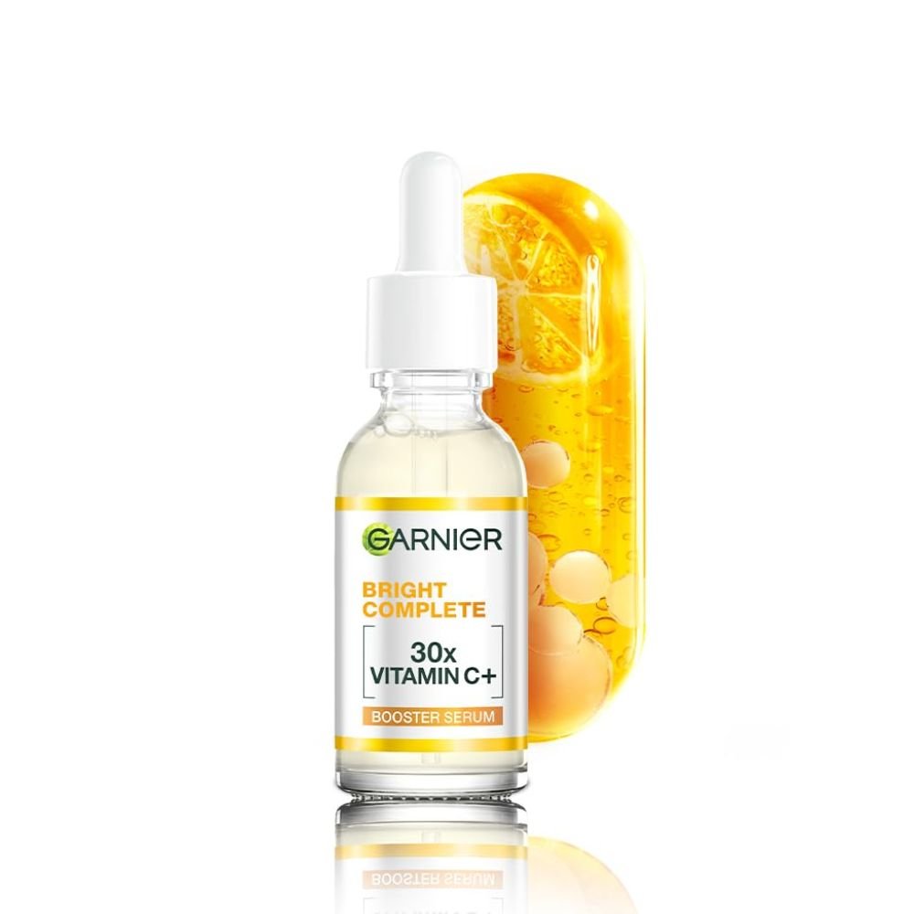 Garnier Bright Complete Vitamin C Face Serum with Niacinamide & Salicylic Acid for Dark Spots & Glowing Skin