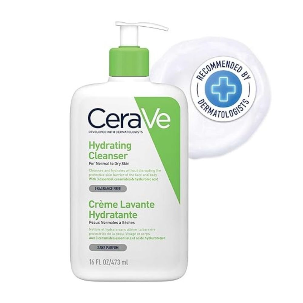 CeraVe Hydrating Cleanser for Face & Body | Non-Foaming Face Wash with Hyaluronic Acid & Ceramides for Dry & Sensitive Skin