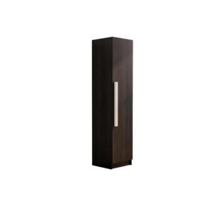 Bniture Wooden Almirah 1 Door Wardrobe for Bedroom – Solid Storage Cabinet with Huge Space (Flower Wenge Finish, 42D x 43W x 183H CM, 3 Year Warranty)