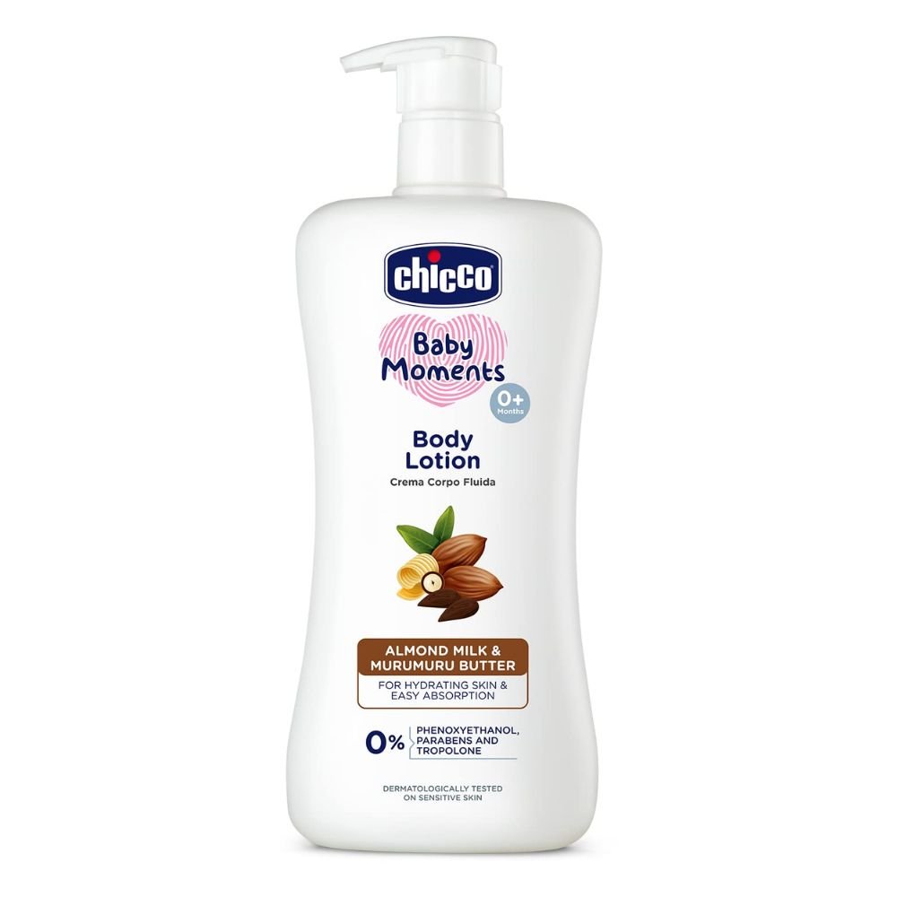 Chicco Natural Sensation Baby Body Lotion with Shea Butter & Vitamin E for 24-Hour Moisturization