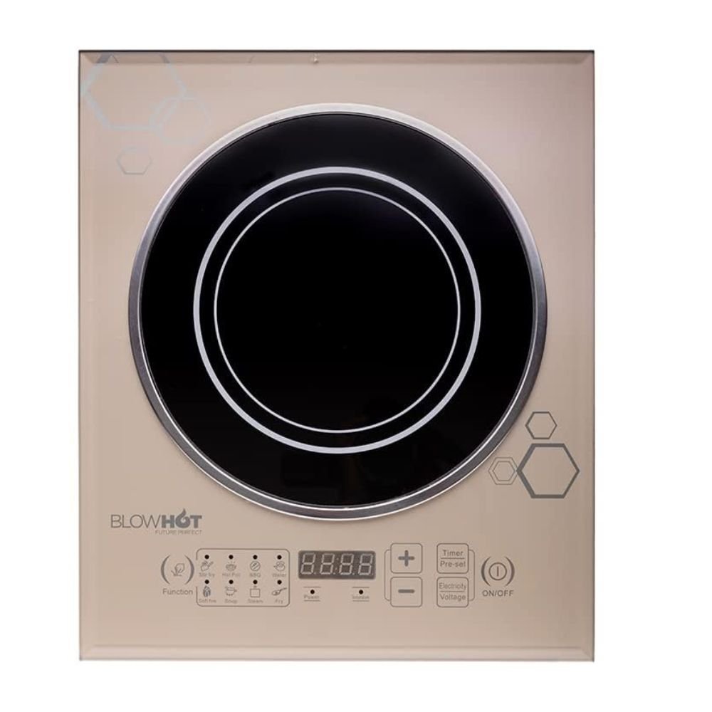 BlowHot BL-200 Ebony 2000 Watt Feather Touch Induction Cook Top 1 Year Warranty 1 Year on Coil, PCB, Fan