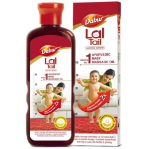 Dabur Lal Tail Ayurvedic Baby Massage Oil 500ml – Clinically Tested Herbal Oil for Strong Bones, Muscle Growth & Healthy Baby Skin Care
