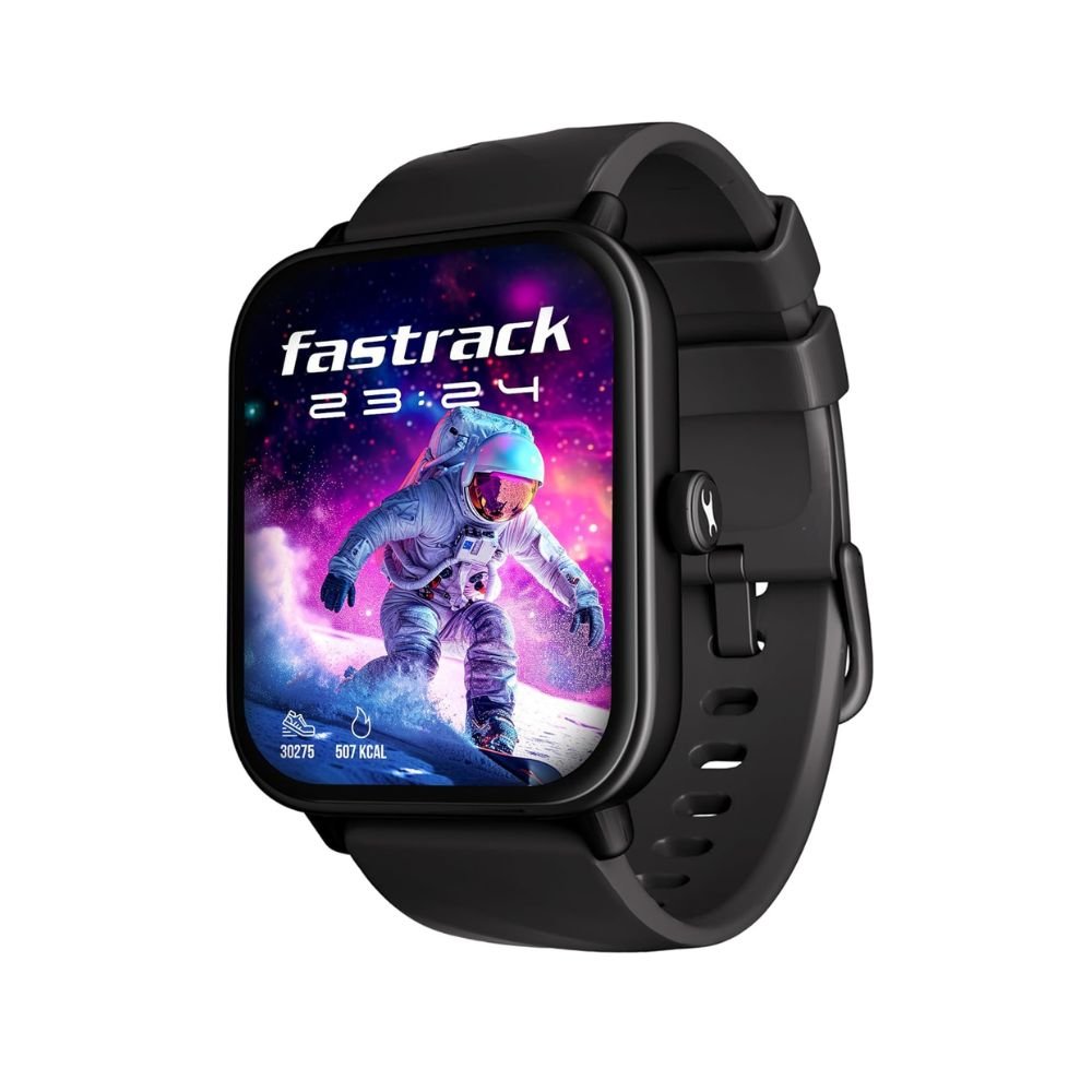 DM Fastrack Limitless Glide X Smart Watch 1.83" Ultra UV HD Display, Bluetooth Calling, SpO2, Heart Rate & Sleep Tracking, 100+ Sports Modes, 5-Day Battery – Black