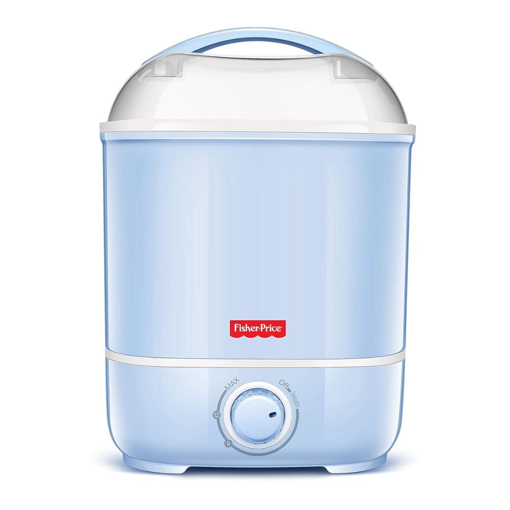 Fisher-Price Baby Bottle Sterilizer for Bottles and Accessories Electric Steam Sterilizer with Large Capacity Fast Sterilization Safe and Hygienic Cleaning