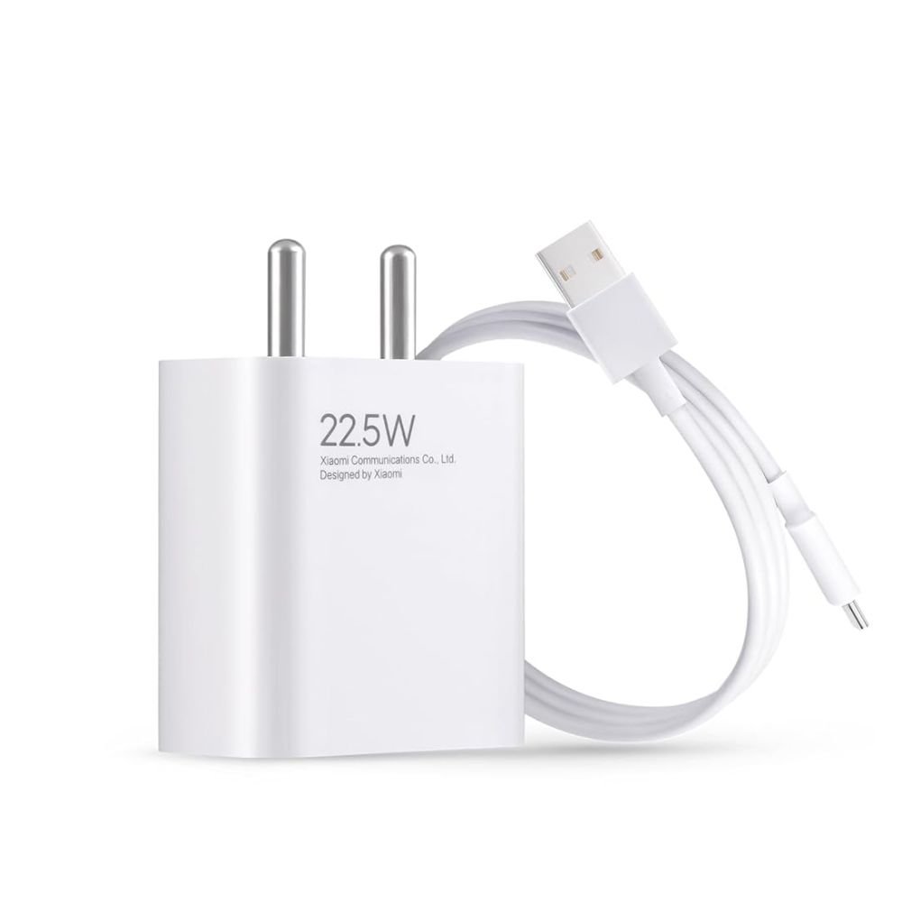 MI Xiaomi 22.5W Fast Charger with USB-C Cable – Quick Charge Adapter for Smartphones