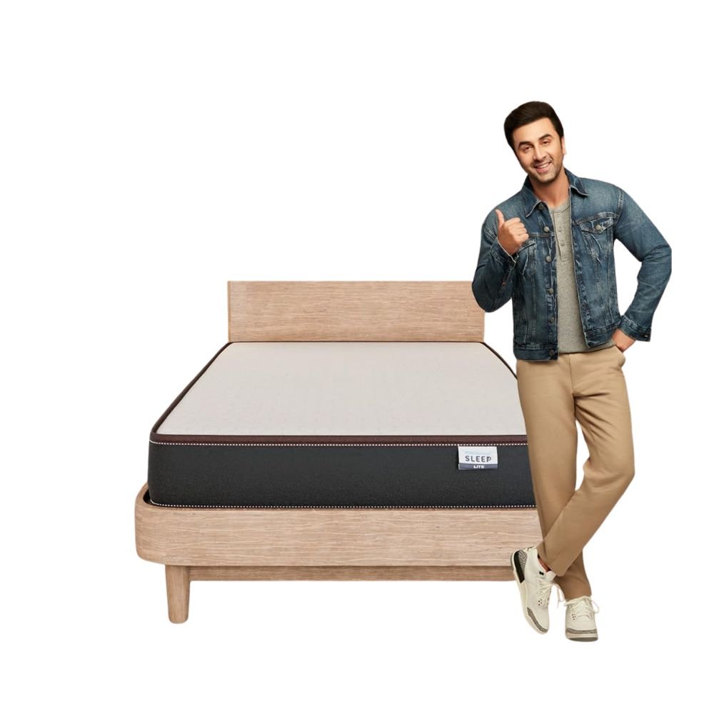 Nilkamal SLEEP Lite Dual Comfort 5 Inch Single Size Mattress (72 x 36) Reversible Soft & Firm HD Foam with Knitted Fabric