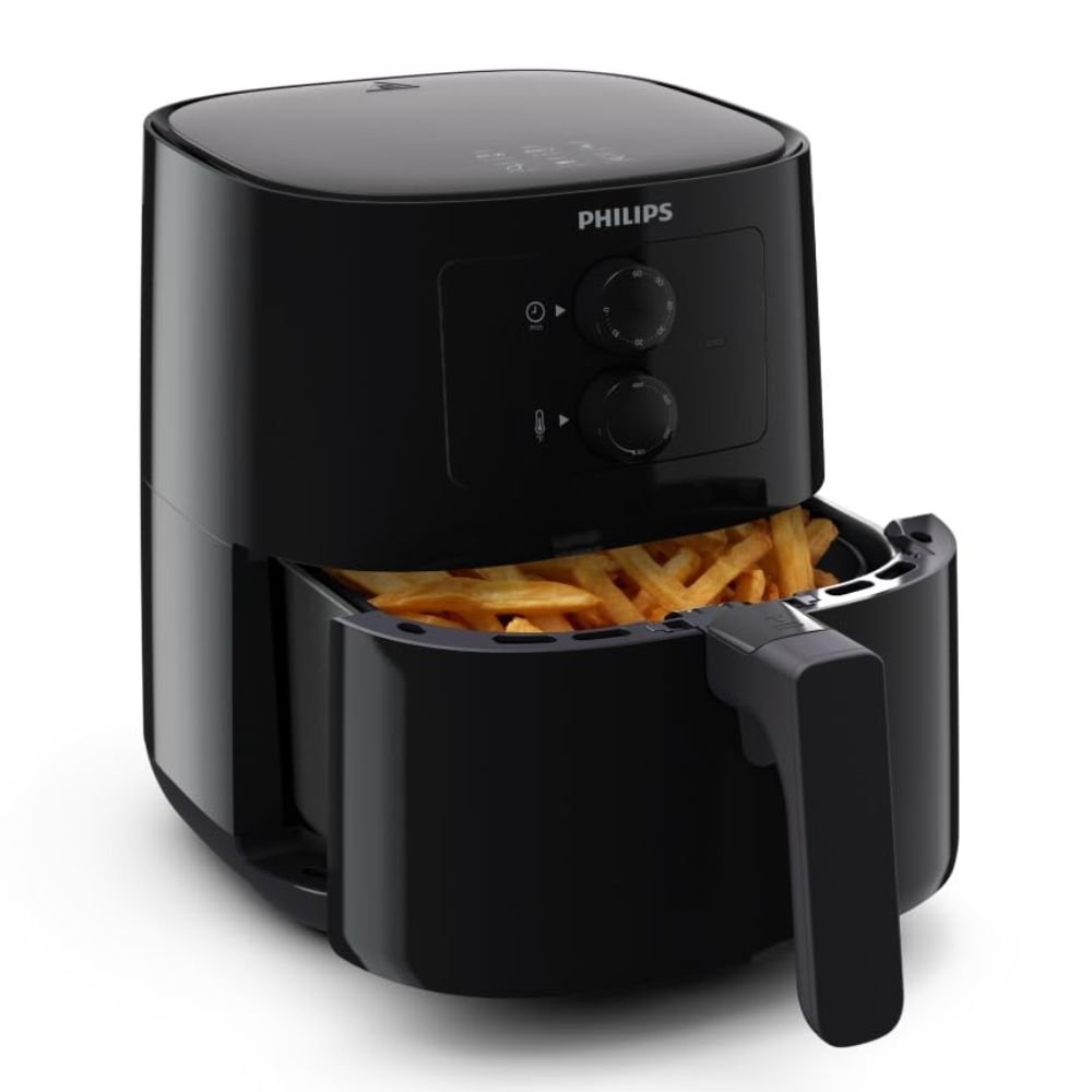 Philips HD9200/90 Air Fryer with Rapid Air Technology, 4.1L Capacity, Oil-Free Cooking & Adjustable Temperature Control for Healthy Kitchen Use