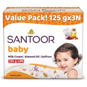 Santoor Baby Soap 125g with Milk Cream & Sandalwood Extract