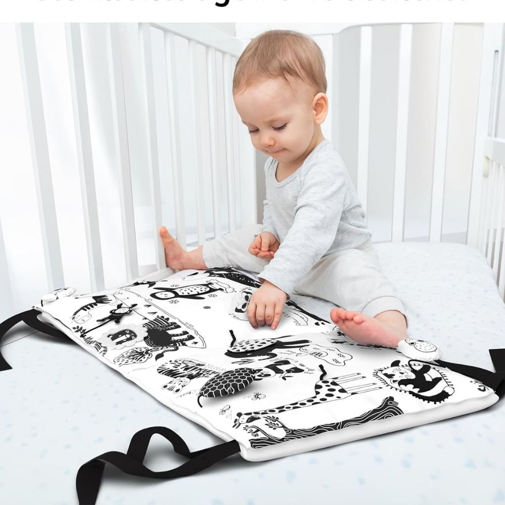 Skillmatics Black & White Contrast Sensory Cards for Babies and Infants High Contrast Visual Stimulation Learning Flash Cards Early Brain Development Toy for Newborns 0–12 Months