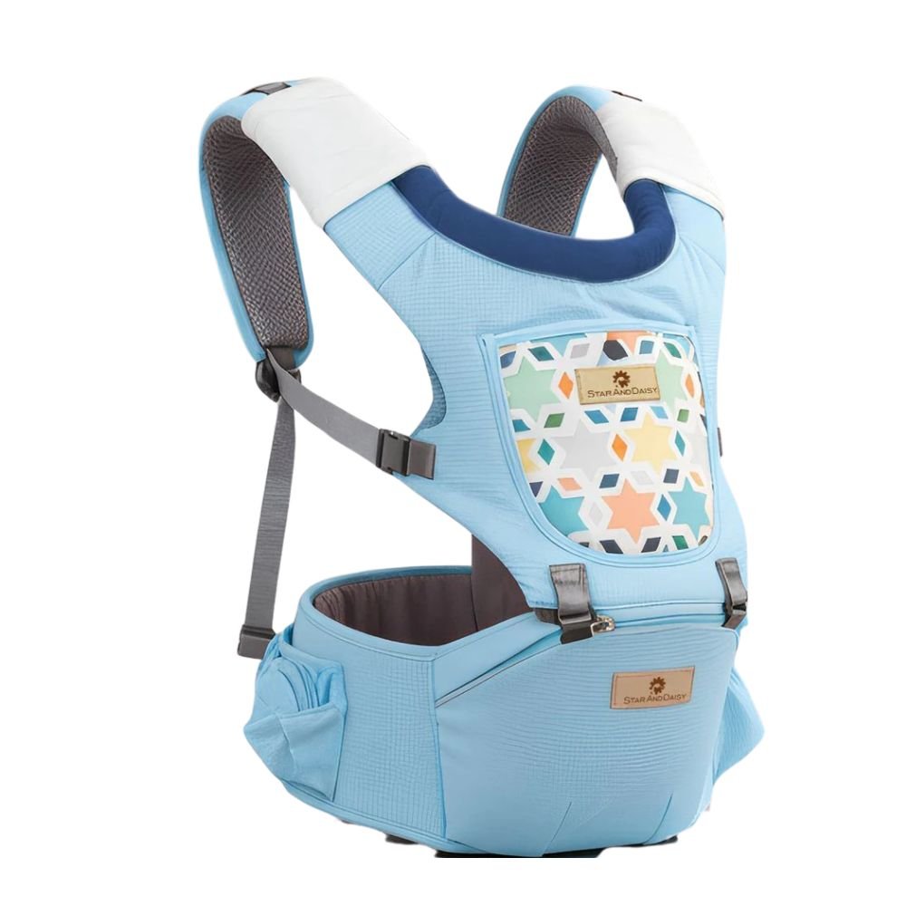 StarAndDaisy Kangaroo Baby Carrier Comfortable Adjustable Multi-Position Infant Carrier with Breathable Fabric Ergonomic Neck Support and Padded Shoulder Straps