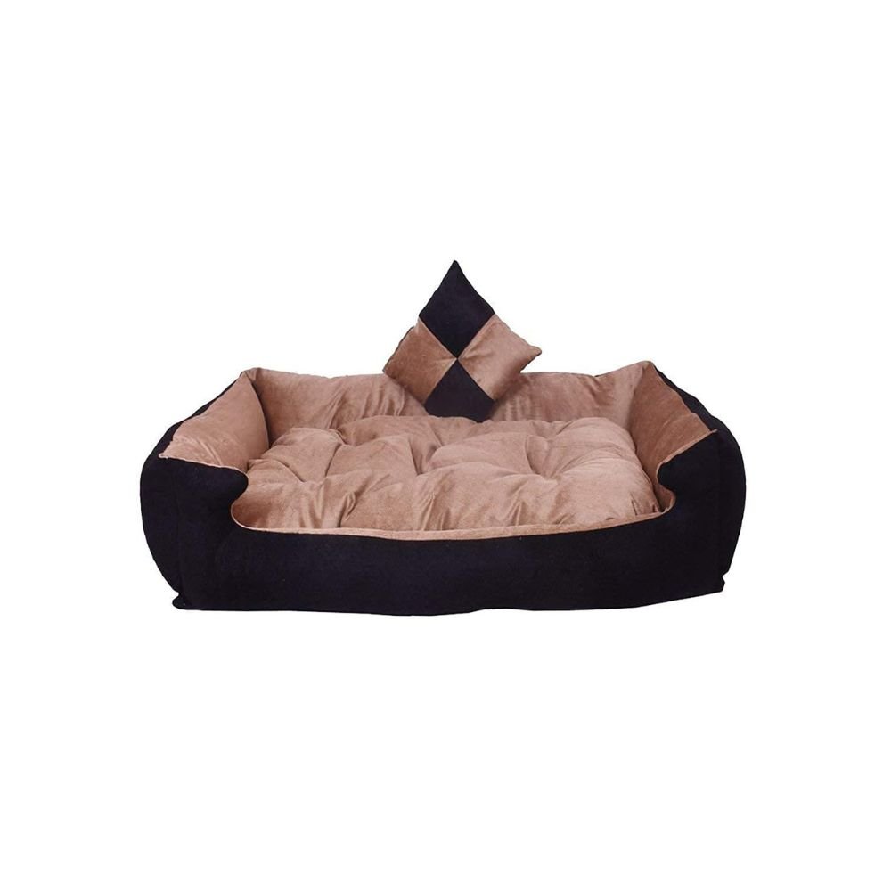 Ultra Soft Velvet Luxury Sofa Bed Pet Bed Premium Cushioned Dog and Cat Sofa Style Bed Comfortable Washable Pet Bed