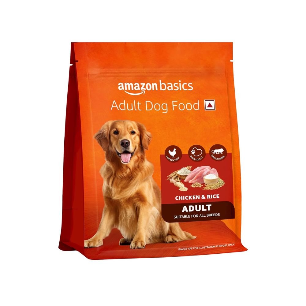 Amazon Basics Dry Dog Food High Protein Complete Balanced Nutrition Daily Diet for Adult Dogs