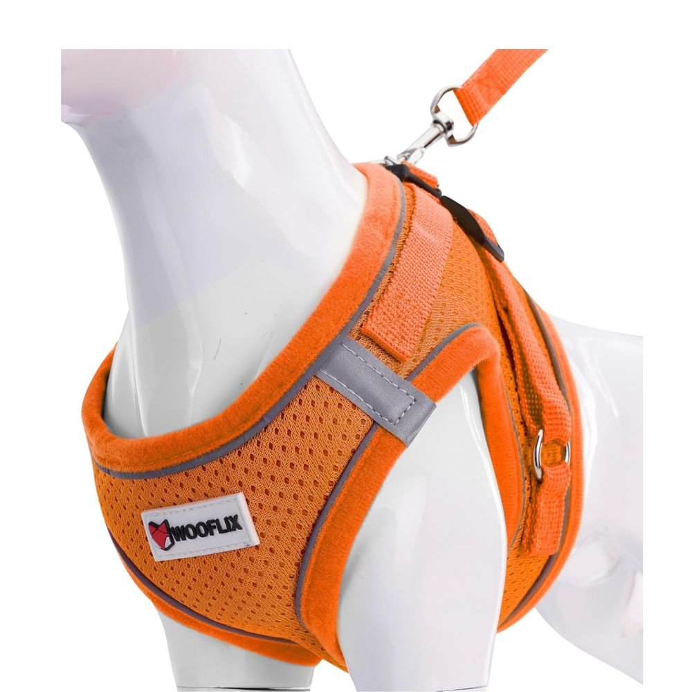 WOOFLIX Dog Harness for Small Dogs | Adjustable Soft No-Pull Pet Harness for Puppies