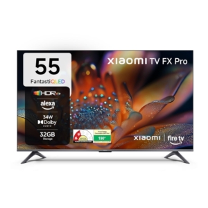 Xiaomi FX Pro 55 Inch QLED 4K Ultra HD Smart Fire TV with Dolby Audio, Alexa Voice Remote & HDR10+ – Model L55MB-FPIN