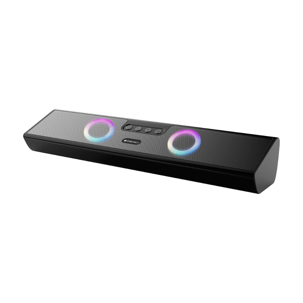ZEBRONICS Astra 35 Portable Bluetooth Speaker with 16W Sound, Dual Passive Radiators, RGB Lights, TWS Mode & Multi-Connectivity Support