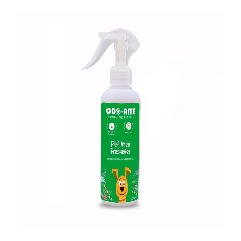 Odo Rite Pet Area Freshener Odor Eliminator Spray for Dogs and Cats Long Lasting Freshness and Hygiene Solution